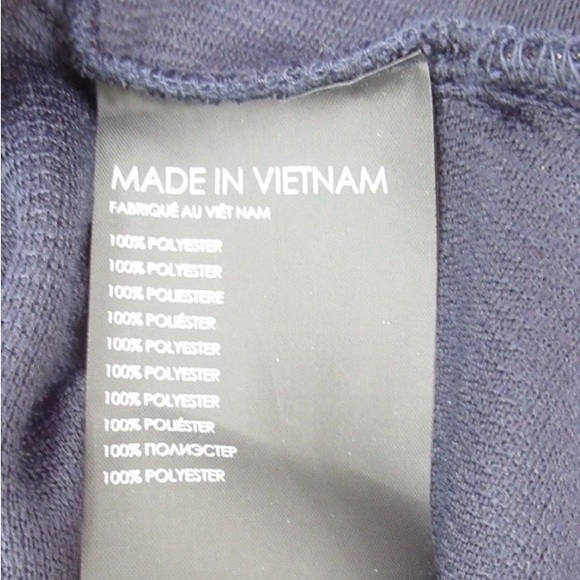 Club Monaco Navy Ribbed Dress with Button Detail - Picture 8 of 10